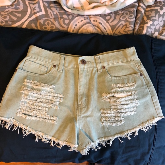 Forever 21 Pants - Mint Green Denim Shorts (never worn!)